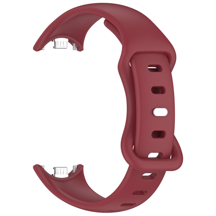 For Xiaomi Smart Band 10 / 9 / 8 Splayed Tail Reverse Buckle Silicone Watch Band