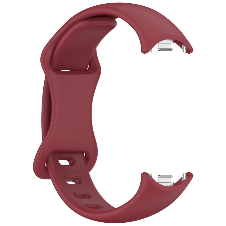 For Xiaomi Smart Band 10 / 9 / 8 Splayed Tail Reverse Buckle Silicone Watch Band