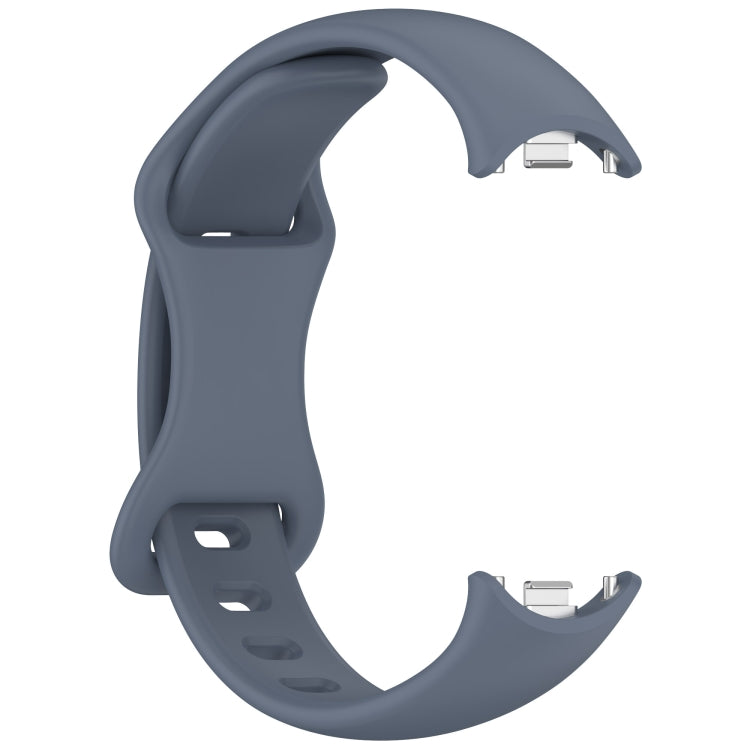 For Xiaomi Smart Band 10 / 9 / 8 Splayed Tail Reverse Buckle Silicone Watch Band