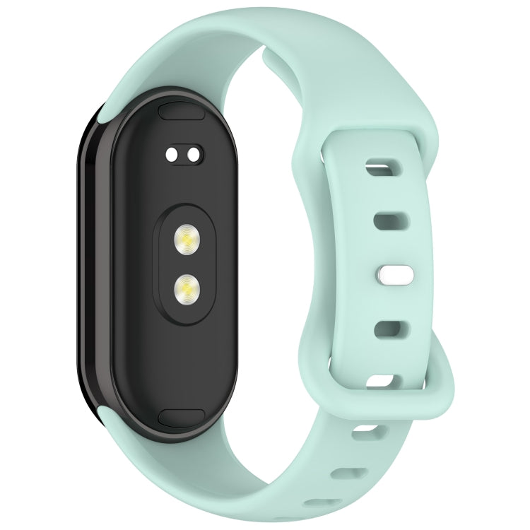 For Xiaomi Smart Band 10 / 9 / 8 Splayed Tail Reverse Buckle Silicone Watch Band