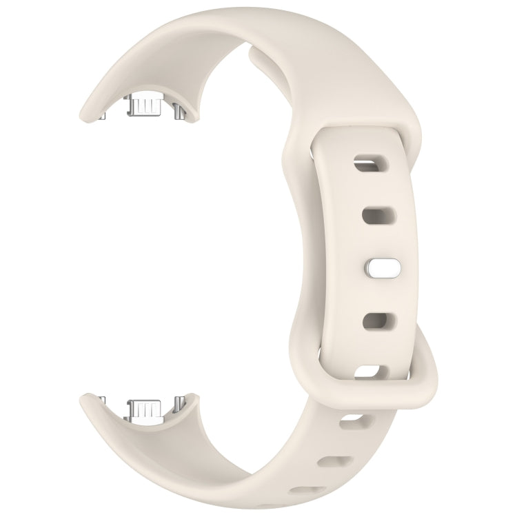 For Xiaomi Smart Band 10 / 9 / 8 Splayed Tail Reverse Buckle Silicone Watch Band