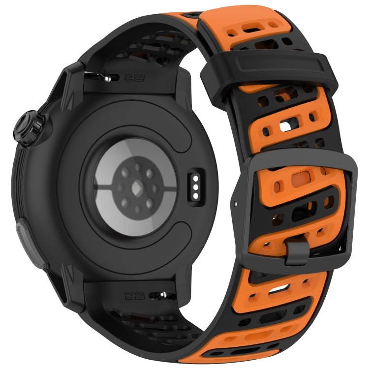 For COROS PACE Pro S Shape Dual Color Quick Release Silicone Watch Band