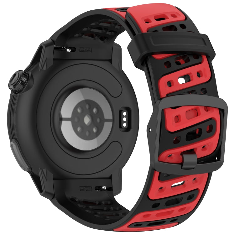 For COROS PACE Pro S Shape Dual Color Quick Release Silicone Watch Band