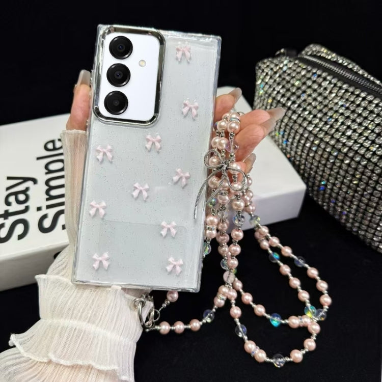 For Samsung Galaxy A35 Little Fresh Bow Neck Chain TPU Phone Case
