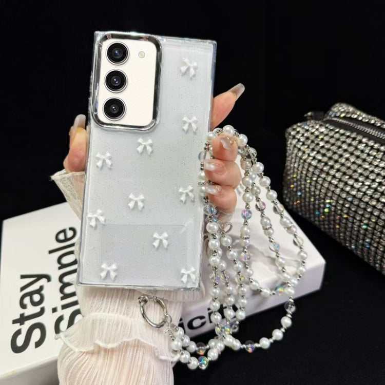 For Samsung Galaxy S23+ 5G Little Fresh Bow Neck Chain TPU Phone Case