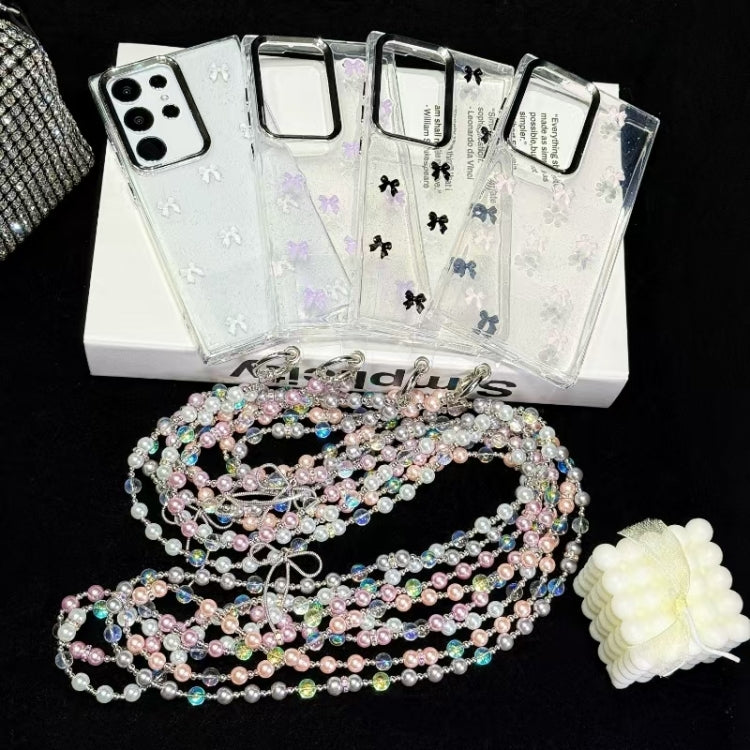 For Samsung Galaxy A25 5G Little Fresh Bow Neck Chain TPU Phone Case