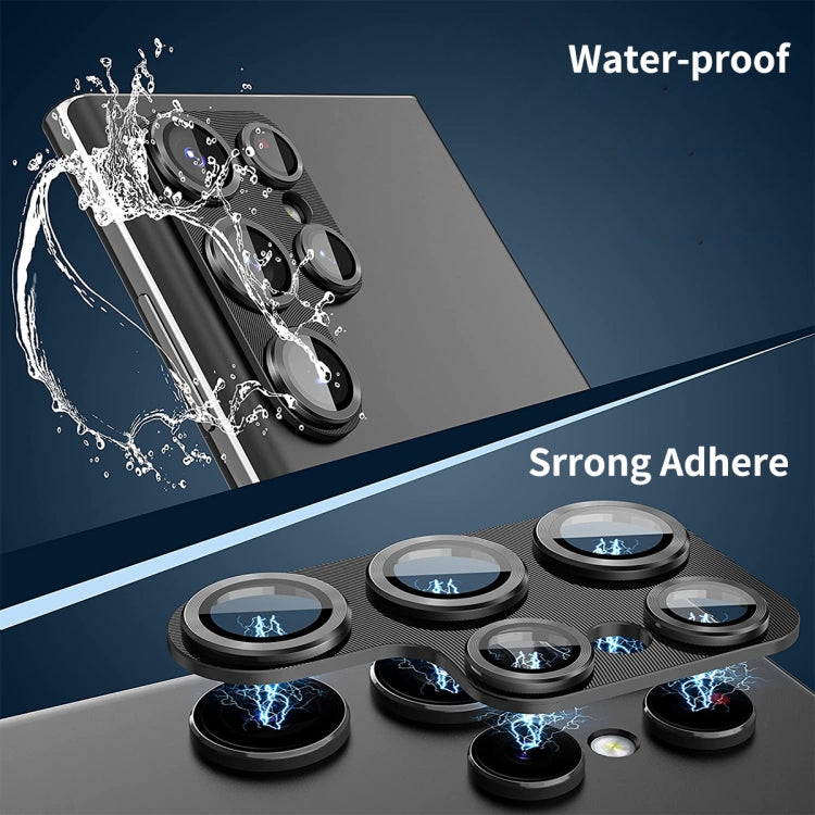 For Samsung Galaxy S25 Ultra 5G ENKAY Hat-Prince 9H Rear Camera Lens Aluminium Alloy Tempered Glass Film