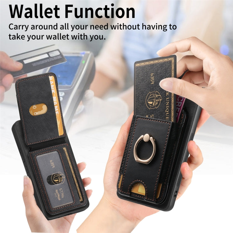 For Samsung Galaxy A05 Retro Splitable Magnetic Stand Card Bag Leather Phone Case