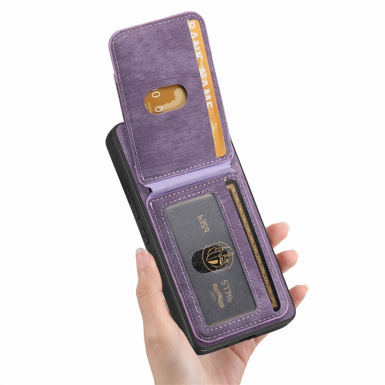 For Samsung Galaxy A04e Retro Splitable Magnetic Stand Card Bag Leather Phone Case