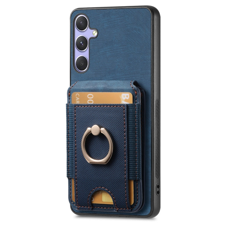 For Samsung Galaxy A21s Retro Splitable Magnetic Stand Card Bag Leather Phone Case