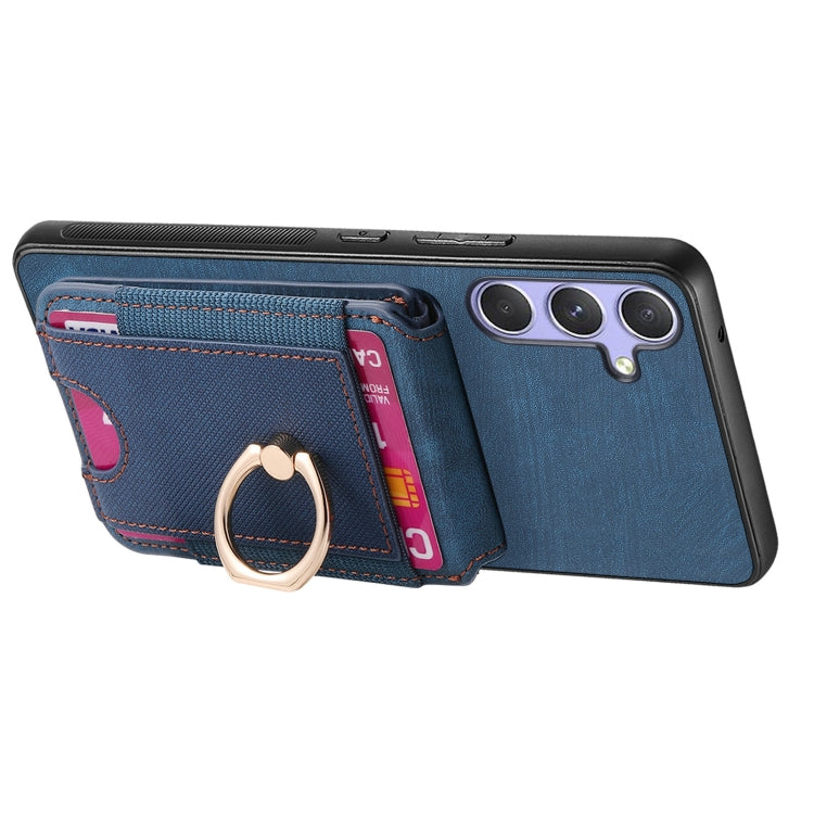 For Samsung Galaxy A31 Retro Splitable Magnetic Stand Card Bag Leather Phone Case