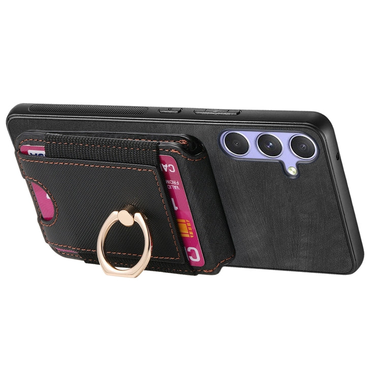 For Samsung Galaxy A51 Retro Splitable Magnetic Stand Card Bag Leather Phone Case