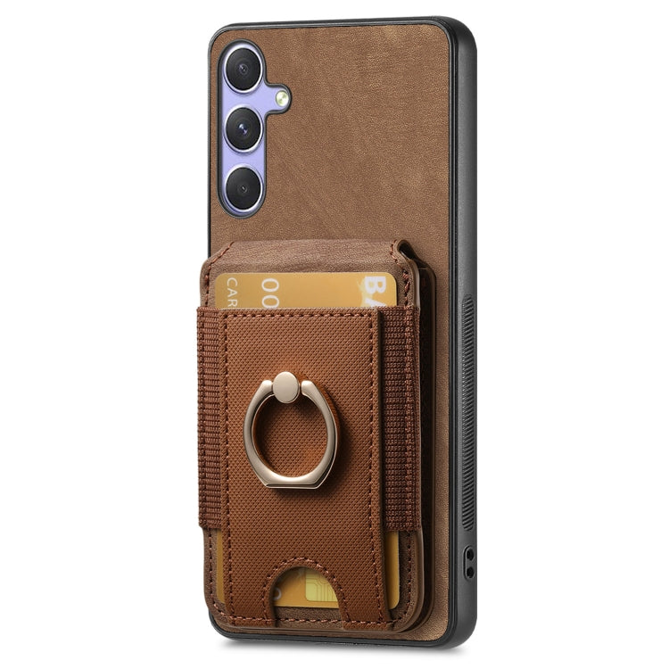 For Samsung Galaxy Note9 Retro Splitable Magnetic Stand Card Bag Leather Phone Case