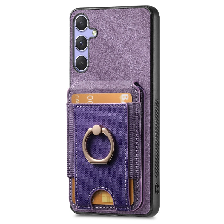 For Samsung Galaxy S20 Retro Splitable Magnetic Stand Card Bag Leather Phone Case