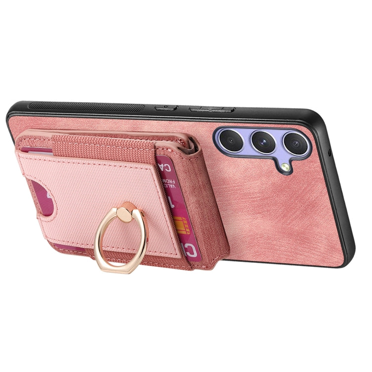 For Samsung Galaxy Note10+ Retro Splitable Magnetic Stand Card Bag Leather Phone Case