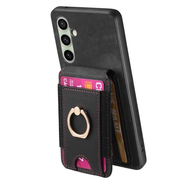For Samsung Galaxy A56 5G Retro Splitable Magnetic Stand Card Bag Leather Phone Case