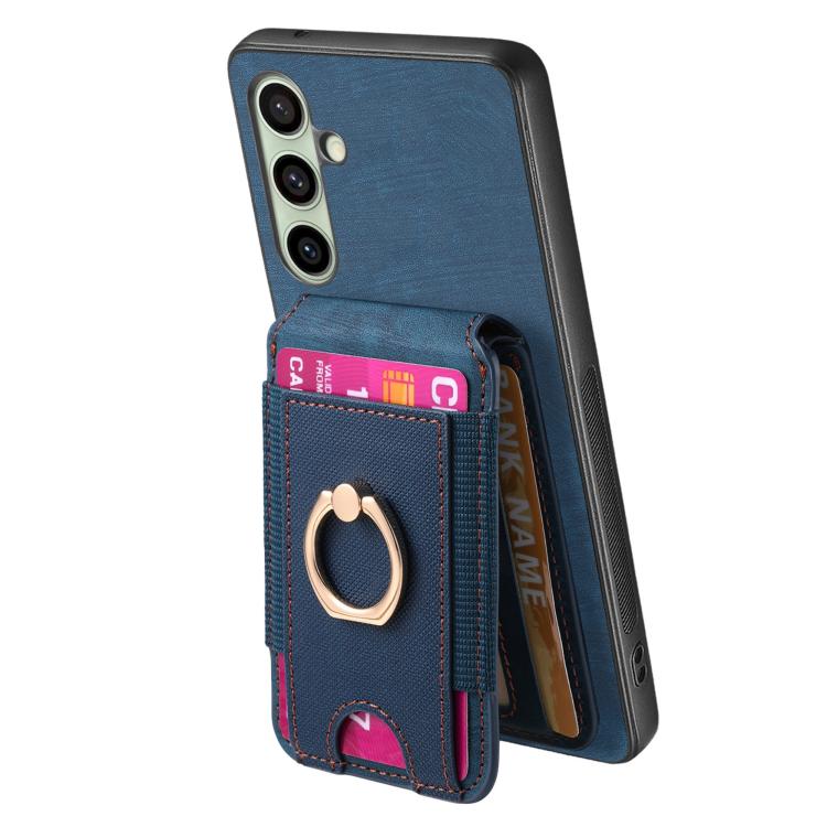 For Samsung Galaxy A56 5G Retro Splitable Magnetic Stand Card Bag Leather Phone Case