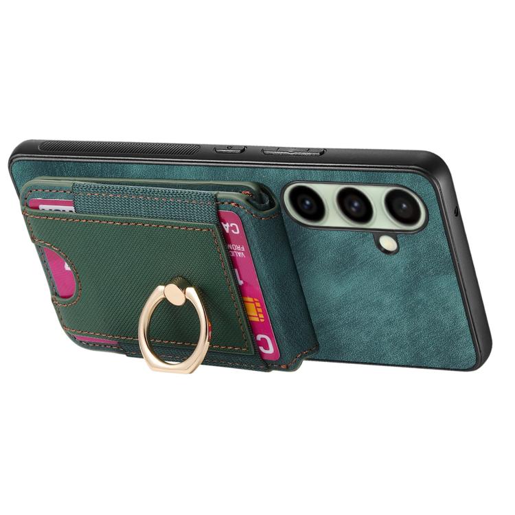For Samsung Galaxy A56 5G Retro Splitable Magnetic Stand Card Bag Leather Phone Case