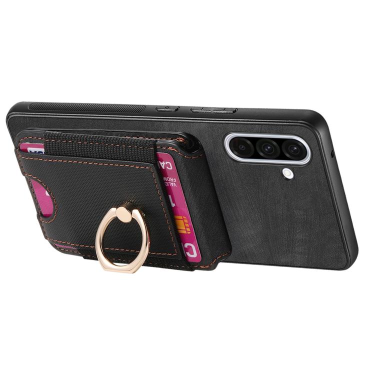 For Samsung Galaxy A36 Retro Splitable Magnetic Stand Card Bag Leather Phone Case