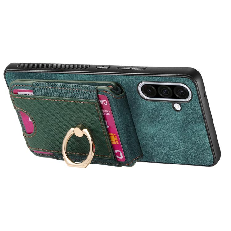 For Samsung Galaxy A36 Retro Splitable Magnetic Stand Card Bag Leather Phone Case