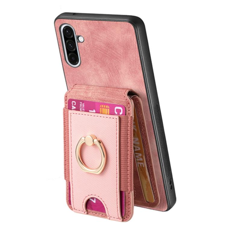 For Samsung Galaxy A36 Retro Splitable Magnetic Stand Card Bag Leather Phone Case