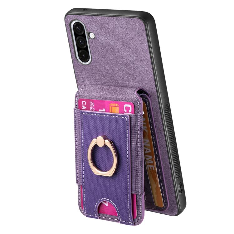 For Samsung Galaxy A36 Retro Splitable Magnetic Stand Card Bag Leather Phone Case