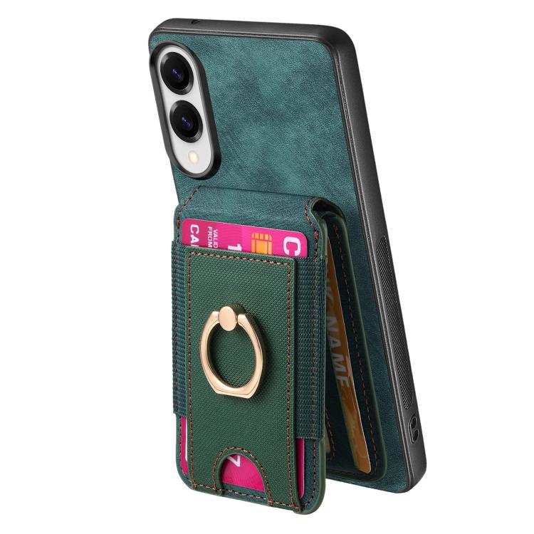 For Samsung Galaxy S25 Edge 5G Retro Splitable Magnetic Stand Card Bag Leather Phone Case