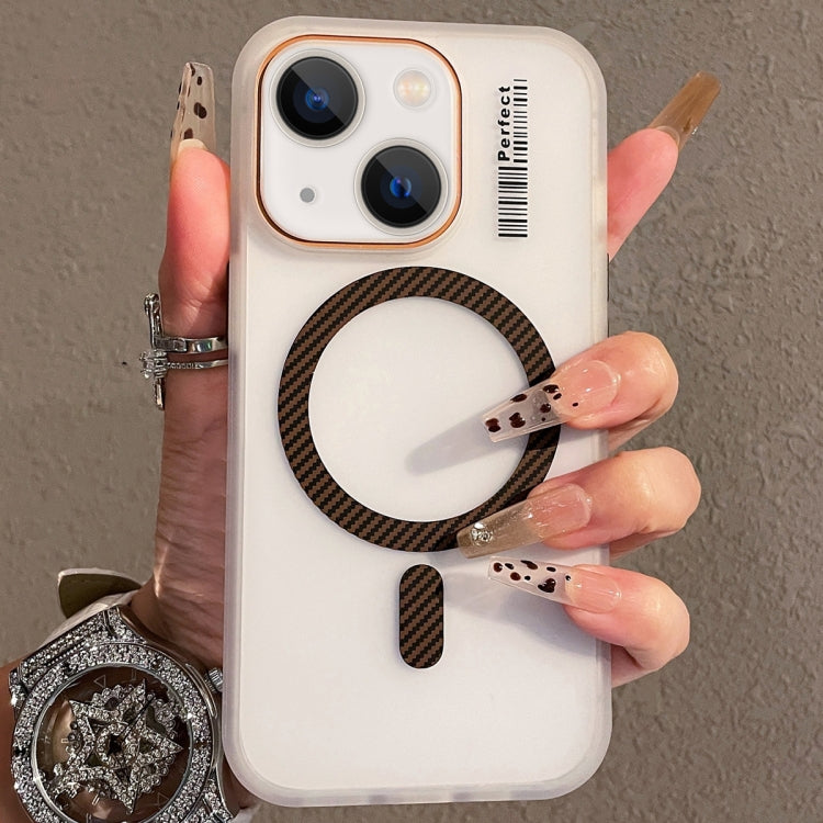 For iPhone 14 Crystal Skin Feel MagSafe TPU Phone Case