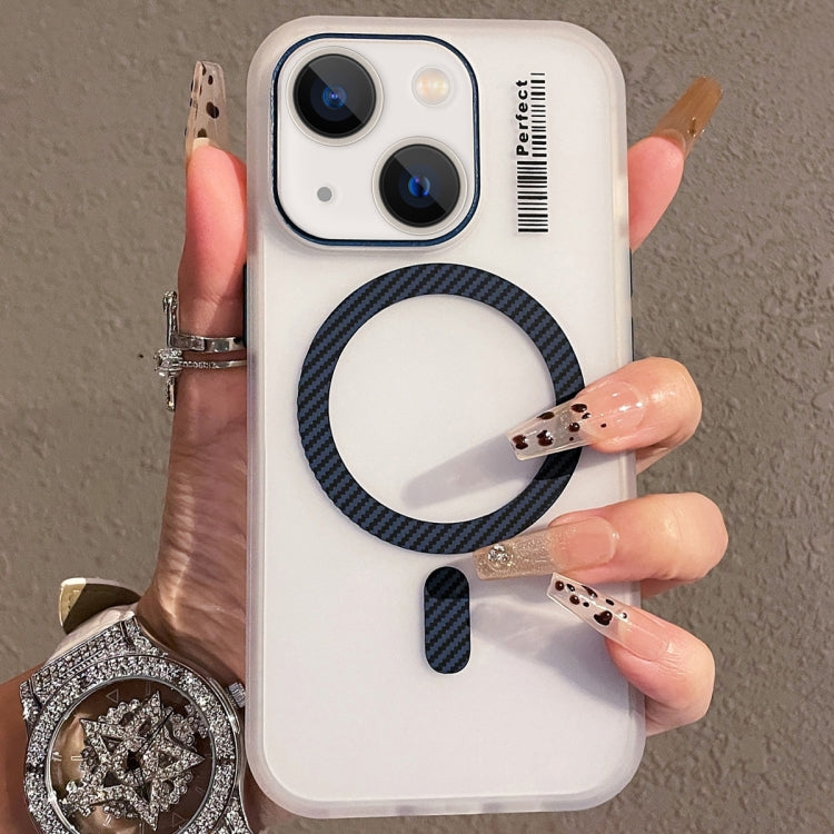 For iPhone 14 Plus Crystal Skin Feel MagSafe TPU Phone Case