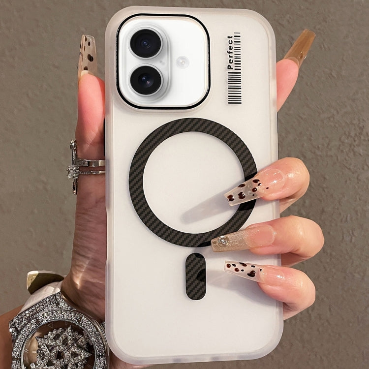 For iPhone 16 Plus Crystal Skin Feel MagSafe TPU Phone Case