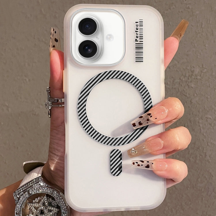 For iPhone 16 Plus Crystal Skin Feel MagSafe TPU Phone Case