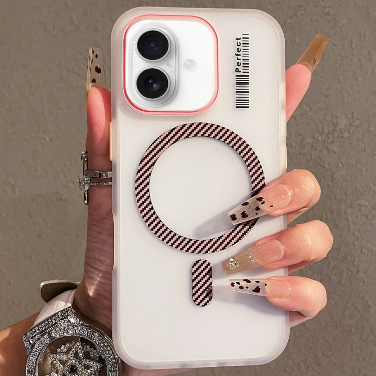 For iPhone 16 Plus Crystal Skin Feel MagSafe TPU Phone Case