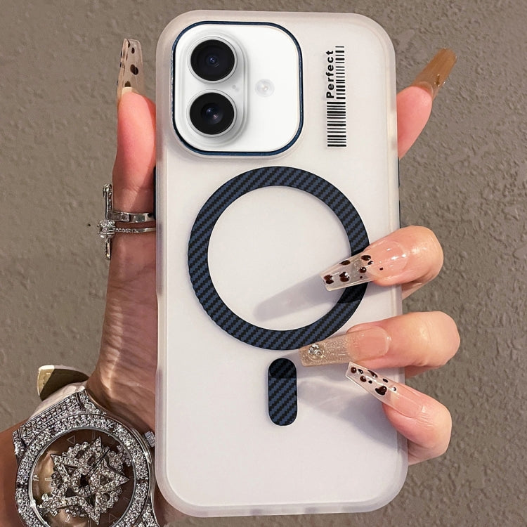 For iPhone 16 Plus Crystal Skin Feel MagSafe TPU Phone Case