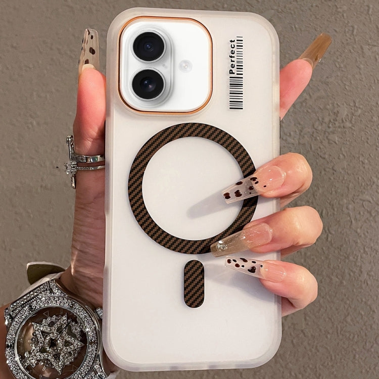 For iPhone 16 Crystal Skin Feel MagSafe TPU Phone Case