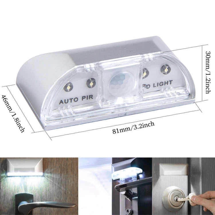 YouOKLight 4 LEDs Door Lock Induction Lamp Smart Auto PIR Keyhole Motion Detection Sensor LED Light Infrared Sensor Night Light