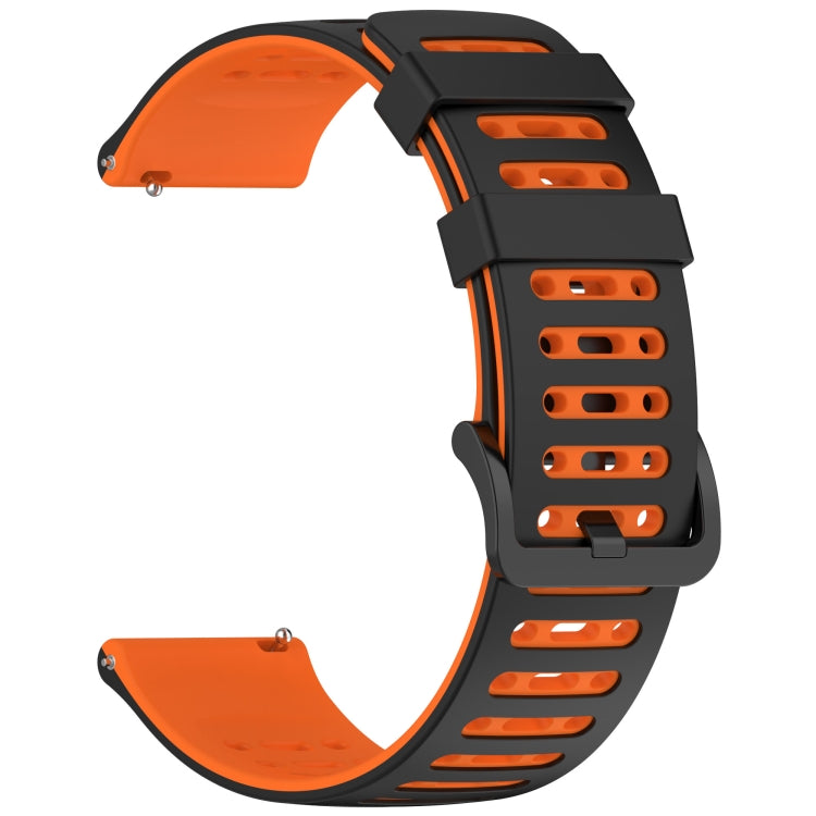 For Xiaomi Watch 22mm Hollow Three Rows Hole Two Color Silicone Watch Band