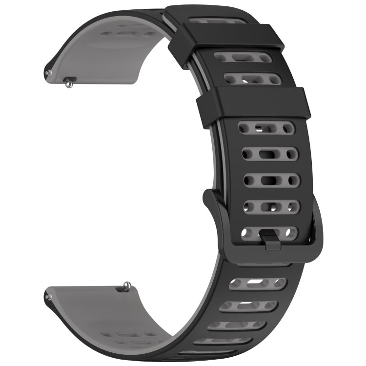 For Xiaomi Watch 22mm Hollow Three Rows Hole Two Color Silicone Watch Band