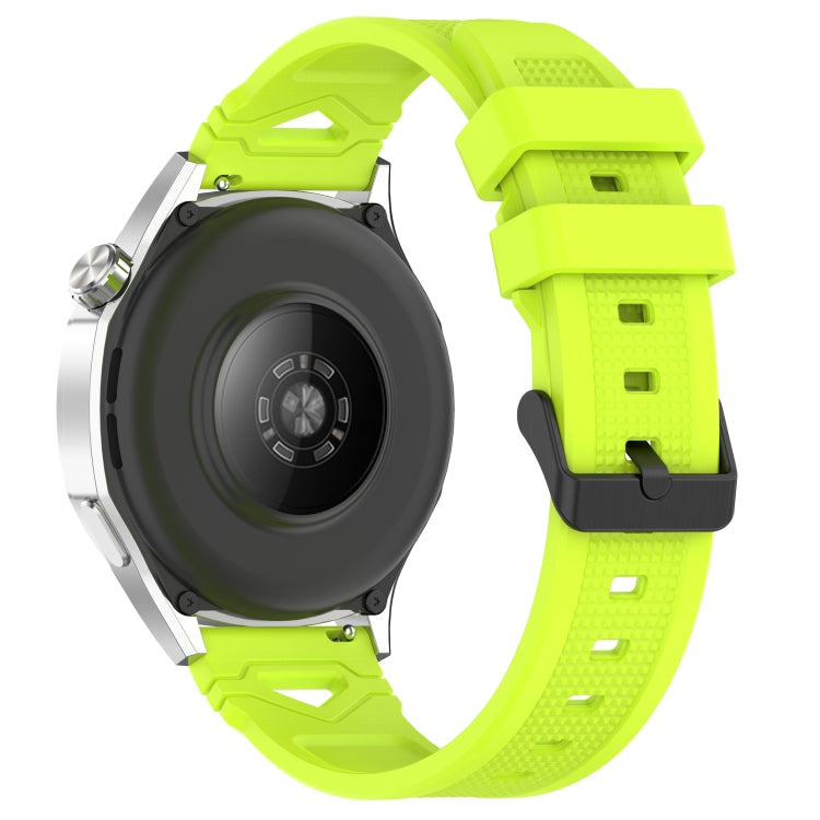 For Samsung Galaxy Watch 22mm Dotted Black Buckle Silicone Watch Band