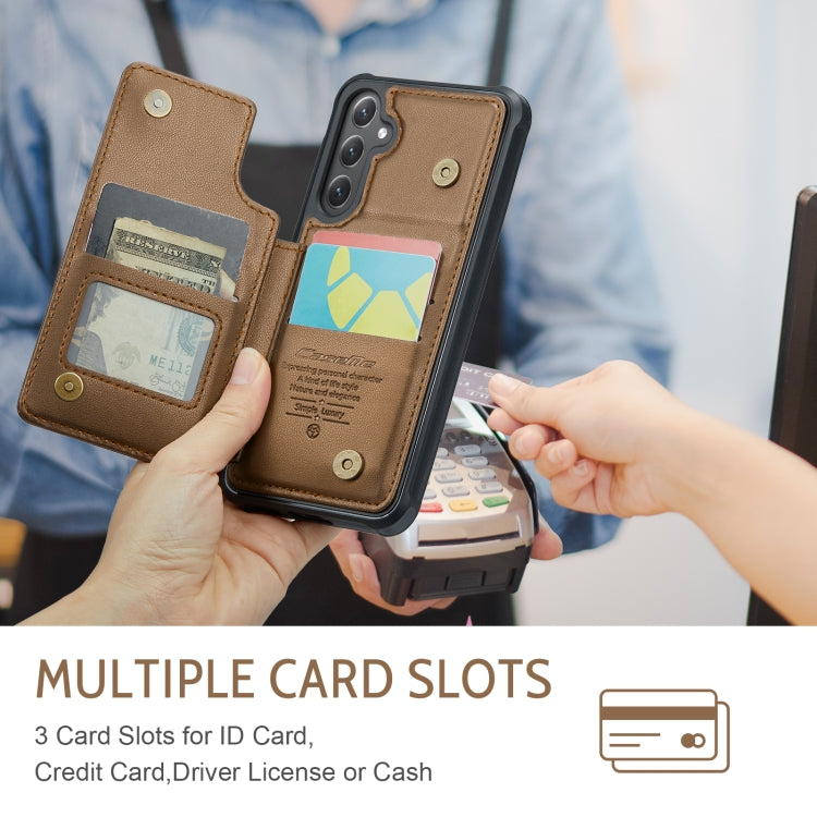 For Samsung Galaxy S25 5G CaseMe C22 Card Slots Holder RFID Anti-theft Phone Case