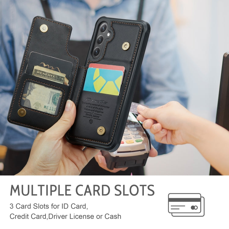 For Samsung Galaxy S25 5G CaseMe C22 Card Slots Holder RFID Anti-theft Phone Case