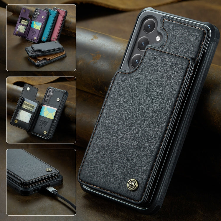 For Samsung Galaxy S25 5G CaseMe C22 Card Slots Holder RFID Anti-theft Phone Case
