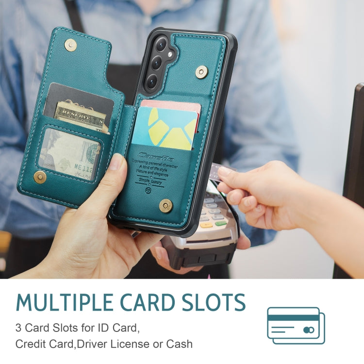 For Samsung Galaxy S25 5G CaseMe C22 Card Slots Holder RFID Anti-theft Phone Case