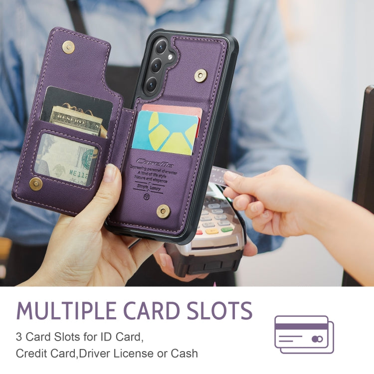 For Samsung Galaxy S25 5G CaseMe C22 Card Slots Holder RFID Anti-theft Phone Case