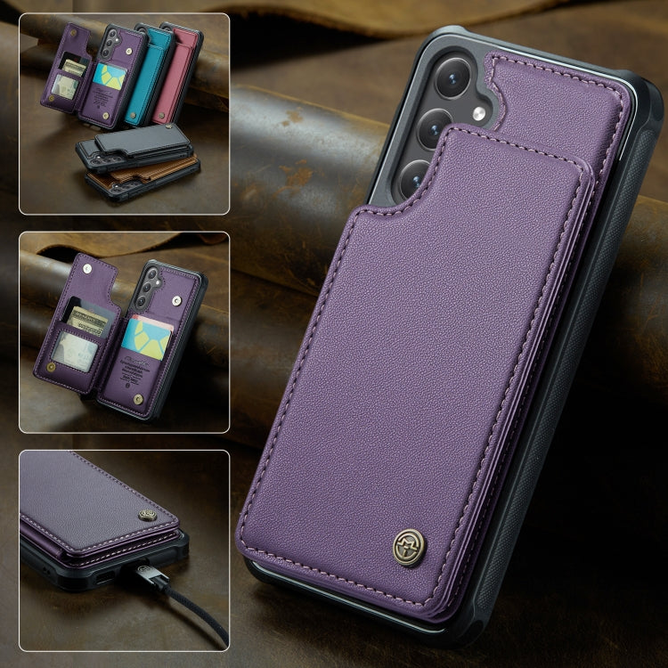 For Samsung Galaxy S25 5G CaseMe C22 Card Slots Holder RFID Anti-theft Phone Case