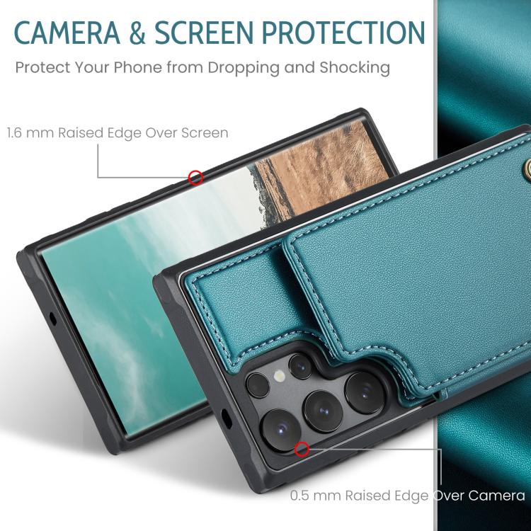 For Samsung Galaxy S25 Ultra 5G CaseMe C22 Card Slots Holder RFID Anti-theft Phone Case