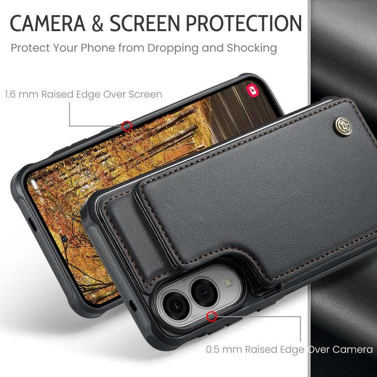 For Samsung Galaxy S25 Edge 5G CaseMe C22 Card Slots Holder RFID Anti-theft Phone Case