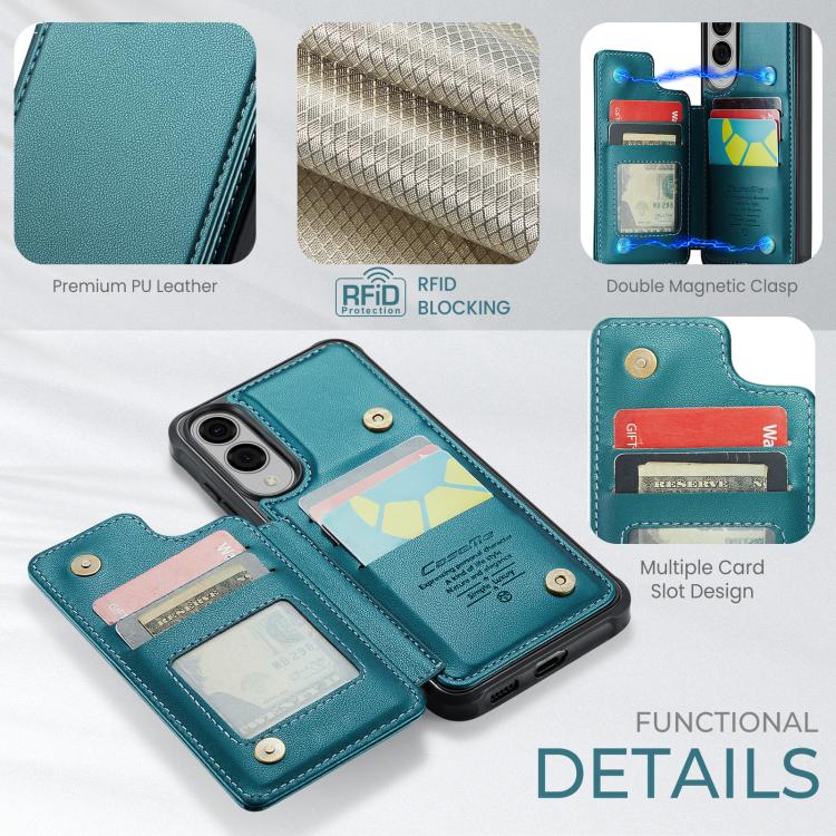 For Samsung Galaxy S25 Edge 5G CaseMe C22 Card Slots Holder RFID Anti-theft Phone Case