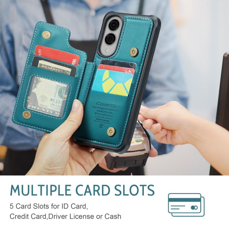 For Samsung Galaxy S25 Edge 5G CaseMe C22 Card Slots Holder RFID Anti-theft Phone Case
