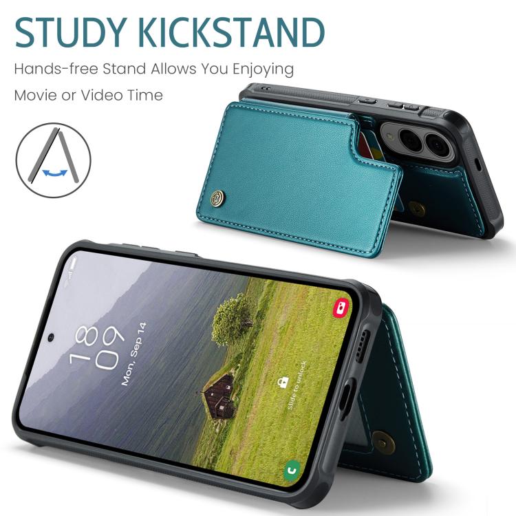 For Samsung Galaxy S25 Edge 5G CaseMe C22 Card Slots Holder RFID Anti-theft Phone Case