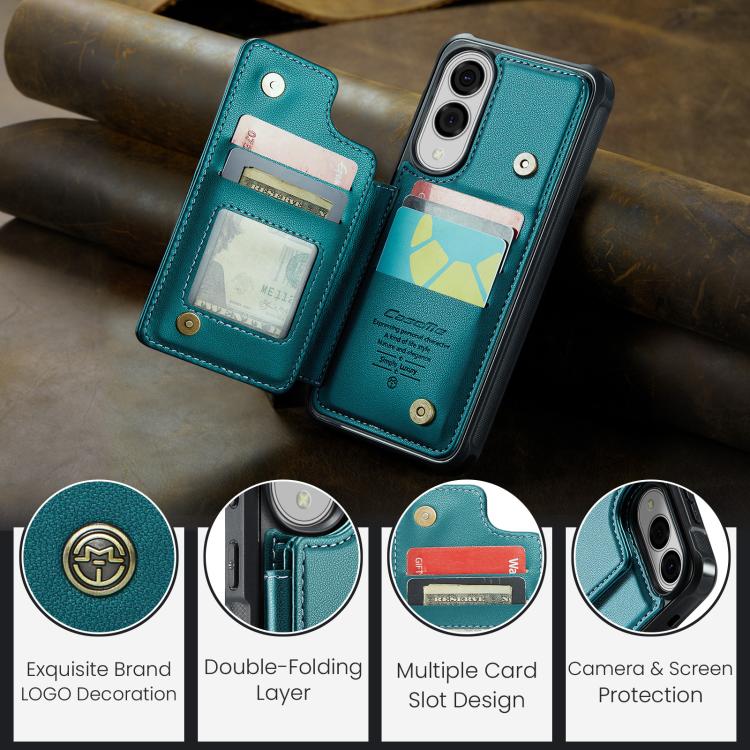 For Samsung Galaxy S25 Edge 5G CaseMe C22 Card Slots Holder RFID Anti-theft Phone Case